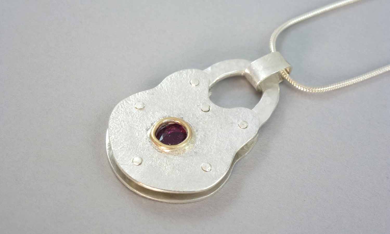 silver-pink-tourmaline-padlock-pendant